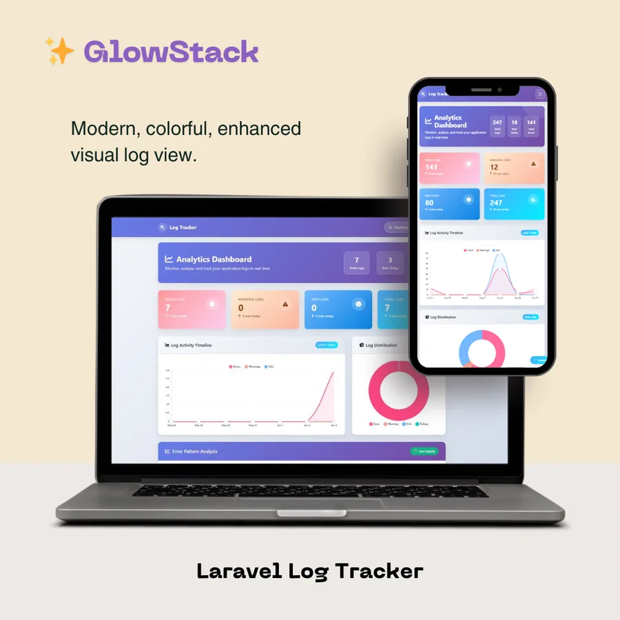 GlowStack dark theme